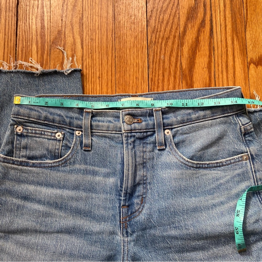 Madewell petite perfect vintage jean in bainton wash, raw hem edition - Picture 6 of 10